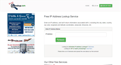 Desktop Screenshot of freeiplookup.com